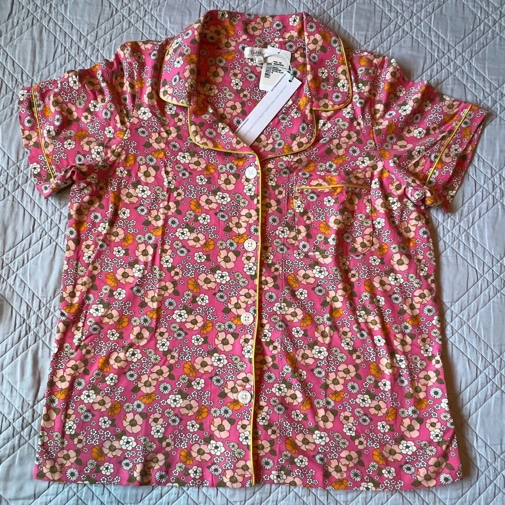 BEDHEAD RETRO FLORAL Short Sleeve Classic Shorty PJ Set, Medium (NWT) - Picture 9 of 15